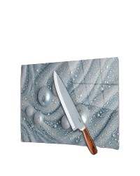 Beyaz İnci Cam Kesme Tablası , Doğrama Tahtası , Sunum Tablası
