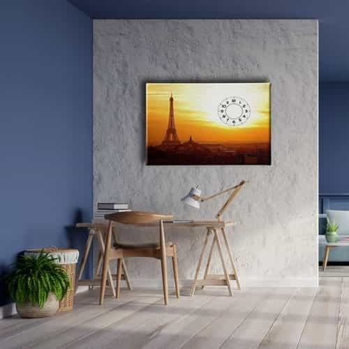 Paris Saatli Tablo - Görsel 5